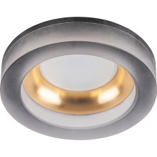Светильник DL2541, MR16, 13W, G5.3, цвет матовый чёрный, золото, d=65мм