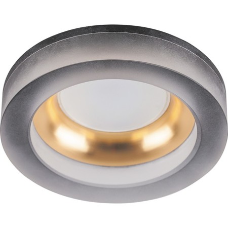 Lamp DL2541, MR16, 13W, G5.3, matte black color, gold, d = 65mm
