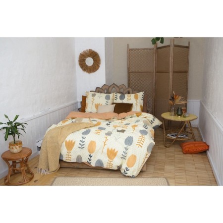 Bed linen "Ethel" 2 joint venture Autumn Flowers 175*215 cm, 200*220 cm, 70*70 cm - 2 pcs-14