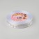 Satin tape with embossing "light bulbs", 25 mm, 23 ± 1 m, white color