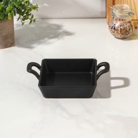 The cast -iron pan “Square. Deep ", 12.5 × 12.5 × 3.5 cm, with a cast -iron handle-1