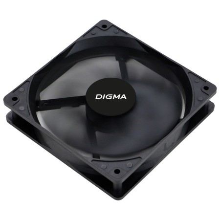 DIGMA DFAN-120-9 fan 120x120x25mm black 3-PIN 4-PIN (Molex) 23db 120GR RET-5