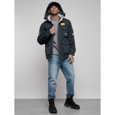Male Winter jacket, size 54, dark blue color-15