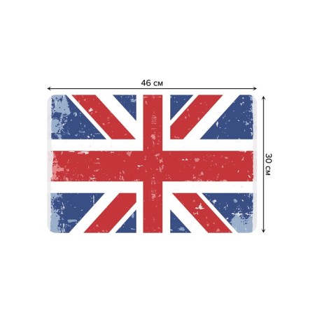 A set of napkins for setting the table "Victor British Flag", rectangular, rounded edges, size 30x46 cm, 4 pcs-2