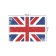 A set of napkins for setting the table "Victor British Flag", rectangular, rounded edges, size 30x46 cm, 4 pcs