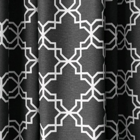 Set of curtains "Tristan", size 170 x 270 cm - 2 pcs, black-3