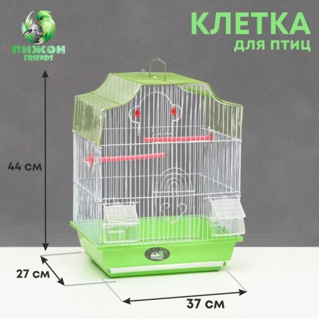 Poultry cell is equipped BD-2/4F, 34 x 27 x 44 cm, green