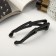 Hair banana "Classic" geometry, 10 cm, black
