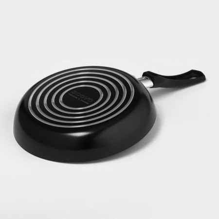 Consul pan, d = 22 cm, glass cover, anti -stick coating, black color-4