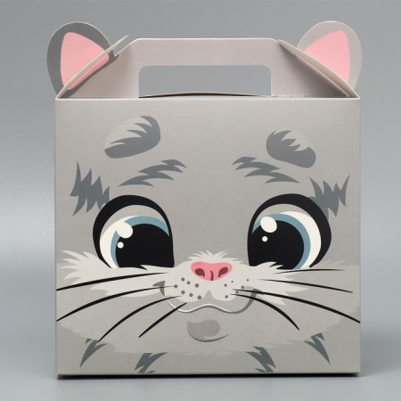 Gift folding box, packaging, “cat”, 23 x 20 x 10 cm-1