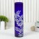 Vase "Cylinder" D 80*H 300 mm. from blue glass (manual painting) Fig. No. 8 (Bel.)