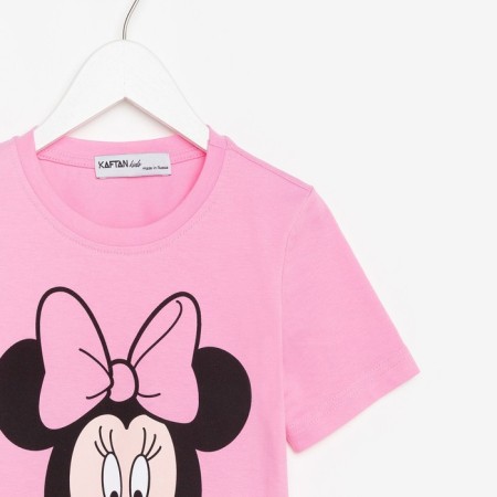 Children's T-shirt Disney "Minnie", height 110-116 (32), pink-5
