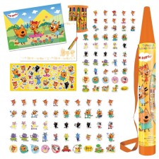 A set for drawing 114 items in a plastic tube, 