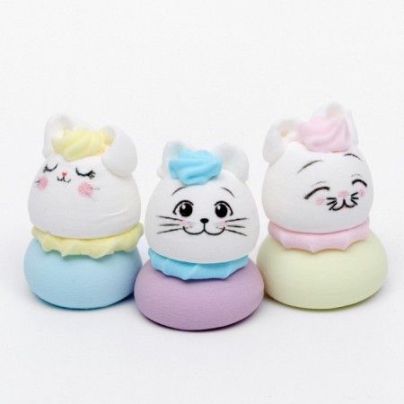 Sugar figures "Color cats", 9 pcs, mix