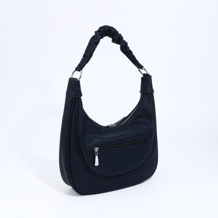 Load bag with lightning, external pocket, long belt, dark blue color-2