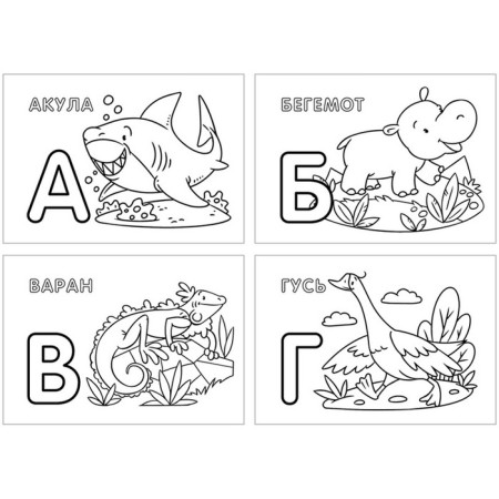 Coloring, A5 "Alphabet", 48 liters-3