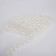 Bag-clate on the lace, white color