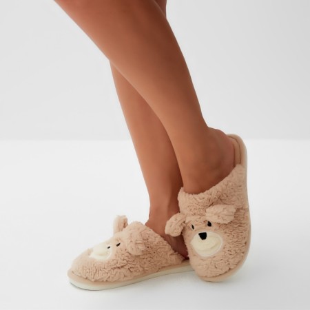 Women's slippers 40-41, beige color-12