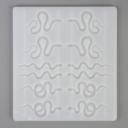 Silicone Mold "Snakes" 16.5x14.8x1 cm-3