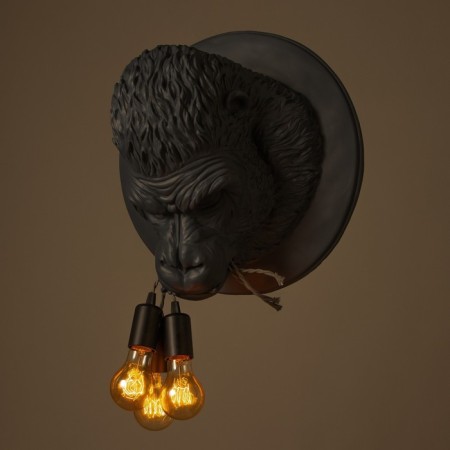 Sconces "gorilla" 3he27 40W gray51.5x51.5x32cm-2