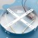 Chandelier 1441/1 LED 60W white-blue 52x49x9 cm Bayerlux