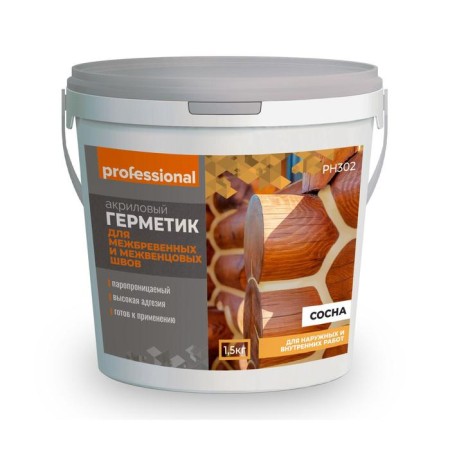 Sealant for inter -intact and interventional seams, 1.5 kg, pine color