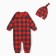Overalls and a hat of the crumb I am "cell", height 62-68 cm, red