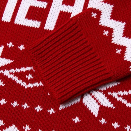 New Year. Knitted jumper kaftan "deer" size 46-13