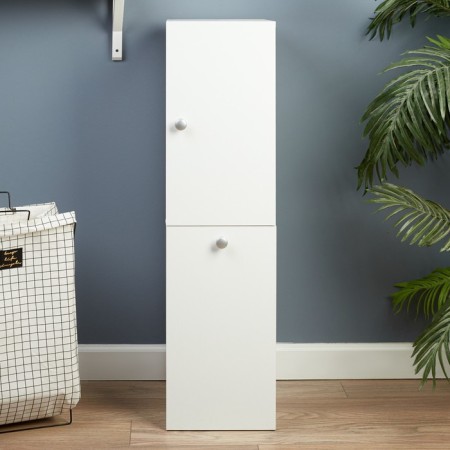 Bathroom cabinet for a bathroom with a basket, 30 x 34 x 113.4 cm-2