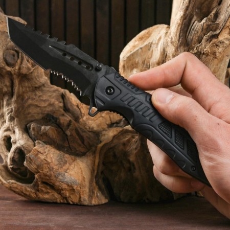 Folding “shark” knife 21cm, blade 90mm/2.6mm-8