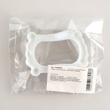 Frock "Vampire fangs", white color-4