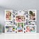 Photo frame plastic in 6 photos 10x15 cm "African lily" white 36x49 cm