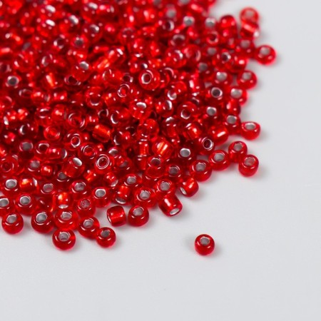 Beads "Zlatka" 08/0, 3 mm, 10 g 0025b red