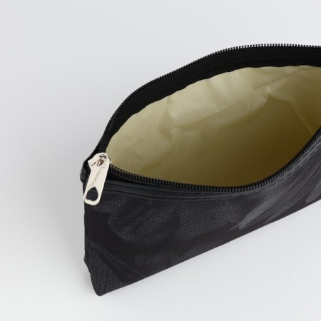 Cosmetic bag simple charm, 20*3*12, lightning department, black-2