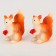 Miniature Puppet "Squirrel with an apple", set 2 pcs., Size 1 pc. - 5 × 4 cm