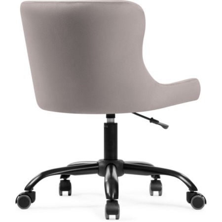 Computer chair Eddon Plastic/velor, black/gray 50x60x73 cm-3