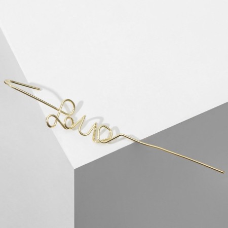 Earring "Kaff" Love, Color Gold-1