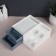 Organizer for storing cosmetics, 7 sections, 22 × 19 × 9 cm, white/blue color