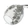 Roshel chandelier 3x60W E27 chrome 42x42x26cm.
