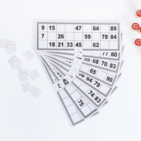 Russian lotto "for every day", 24 cards, card 8 x 22 cm, wood barrels-5
