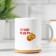 Sublimation mug "set a target. It is now.", With the application
