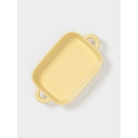 The baking form of the share "marshmallows", 32 × 19 × 6 cm, rectangular, ceramics, yellow-2