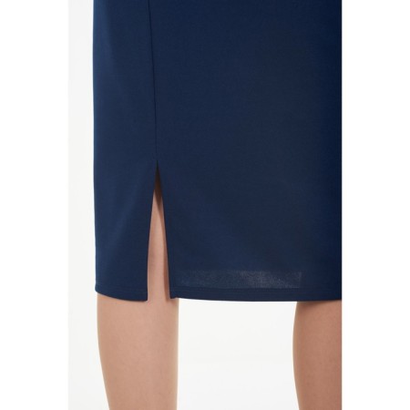 Female dress, size 44, blue color-4