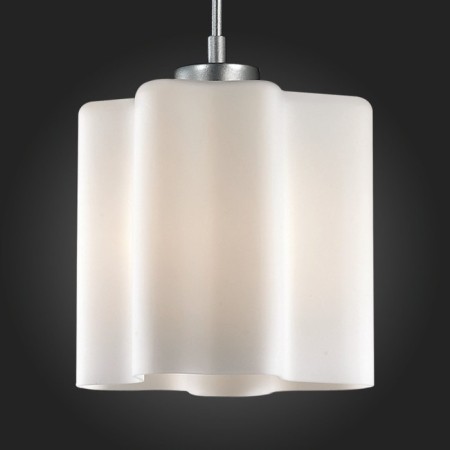 Suspension lamp ST LUCE. SL116.503.01. ONDE. 1x60 W, E27, 19x19x22 cm, silver color-2