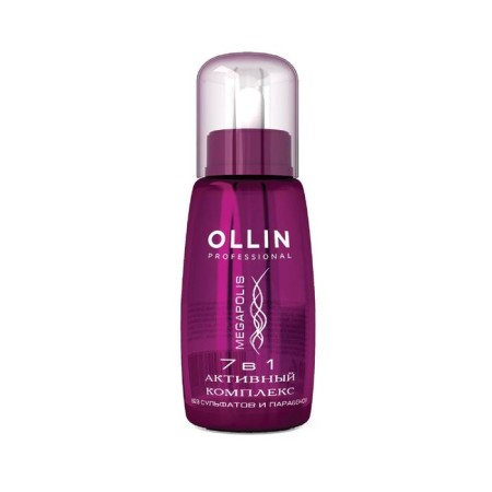 Active hair recovery complex OLLIN Professional Megapolis, 7 in 1, 30 ml