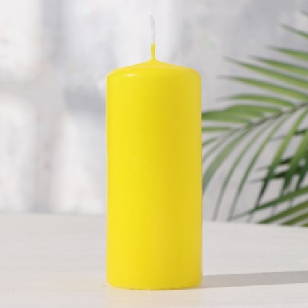 Candle - cylinder, 5x11.5 cm, 25 hours, 175 g, yellow