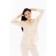 Women's shirt with long sleeve, size 42, peach color