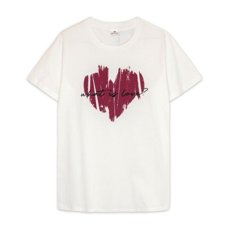 Female T -shirt, milk color, size 54-4
