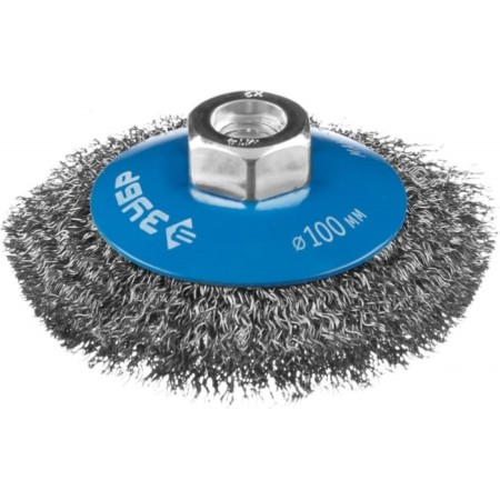 Brush for Ushm Zubble 35265-100_z02, "plate", twisted, steel, 0.3 mm, 100 mm x M14