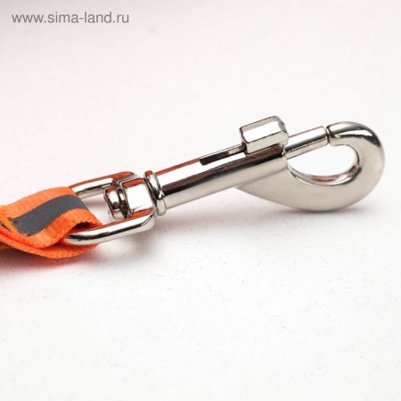 Roulette "Pigzon" reflective, 3 m, up to 15 kg, cable, rubberized handle, orange-2
